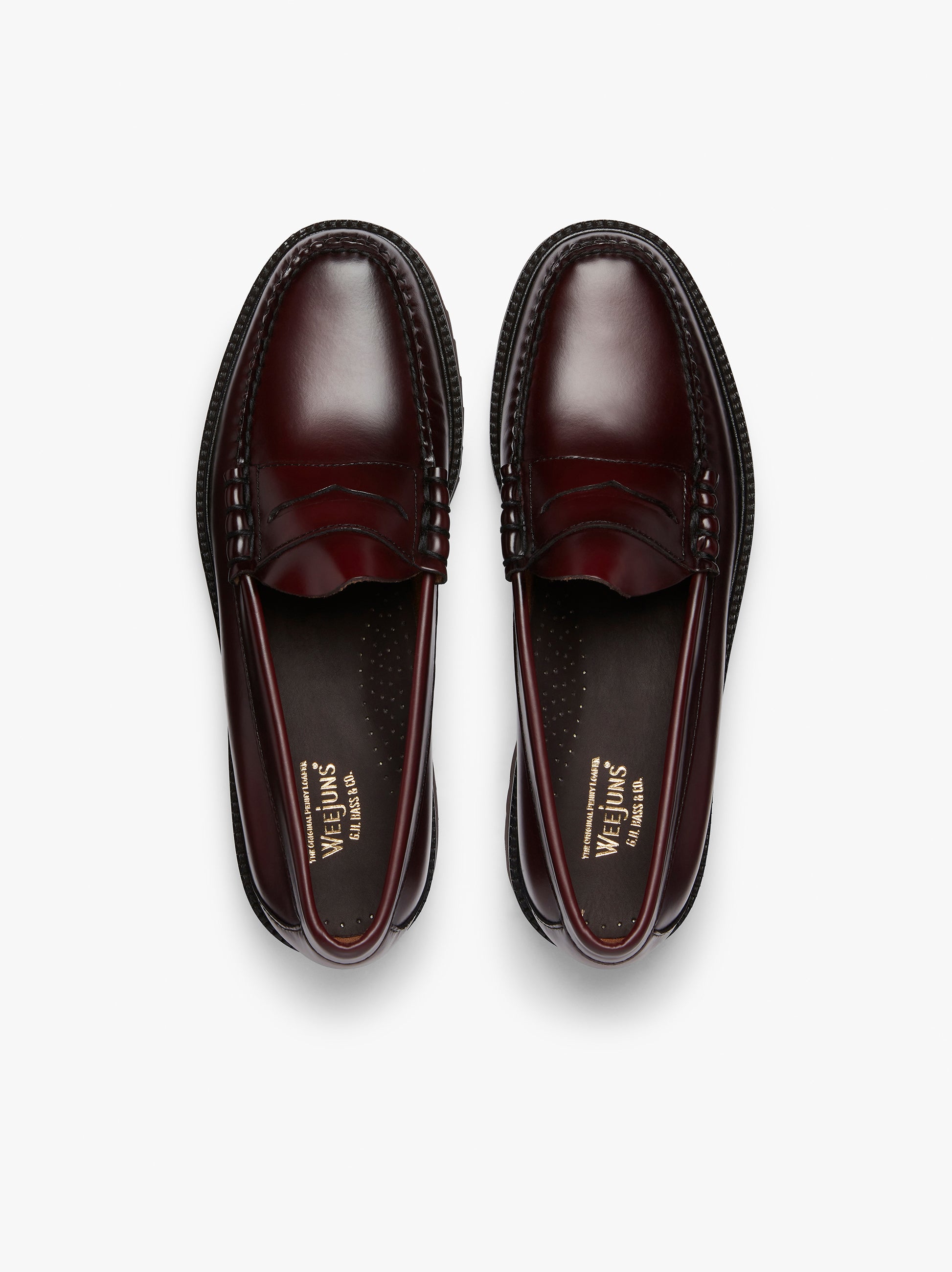 Wine Loafers Mens | Bass Weejuns Larson 90S Loafer – G.H.BASS