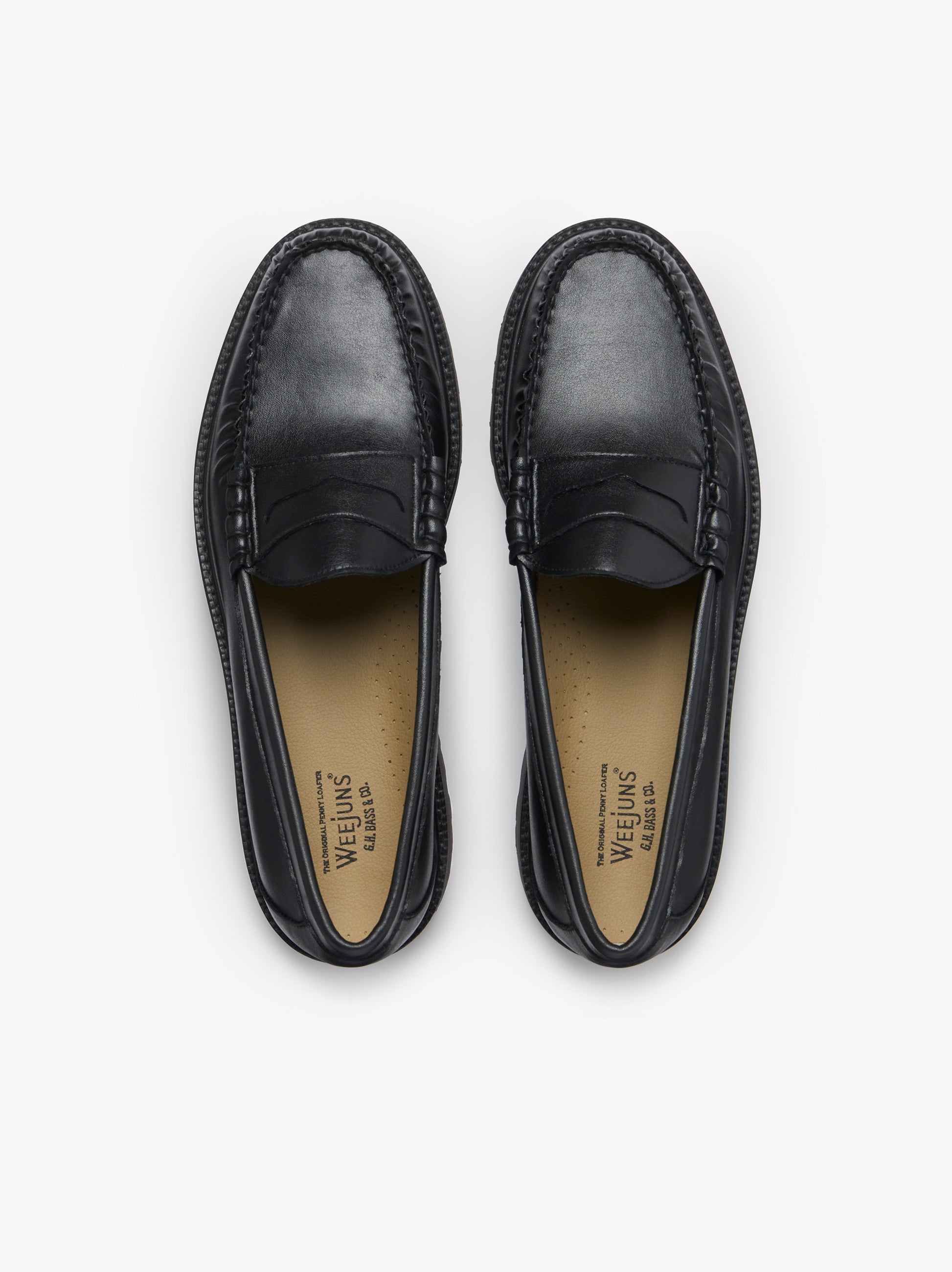 Vegan Leather Loafers Mens | Black Vegan Loafers – G.H.BASS 1876