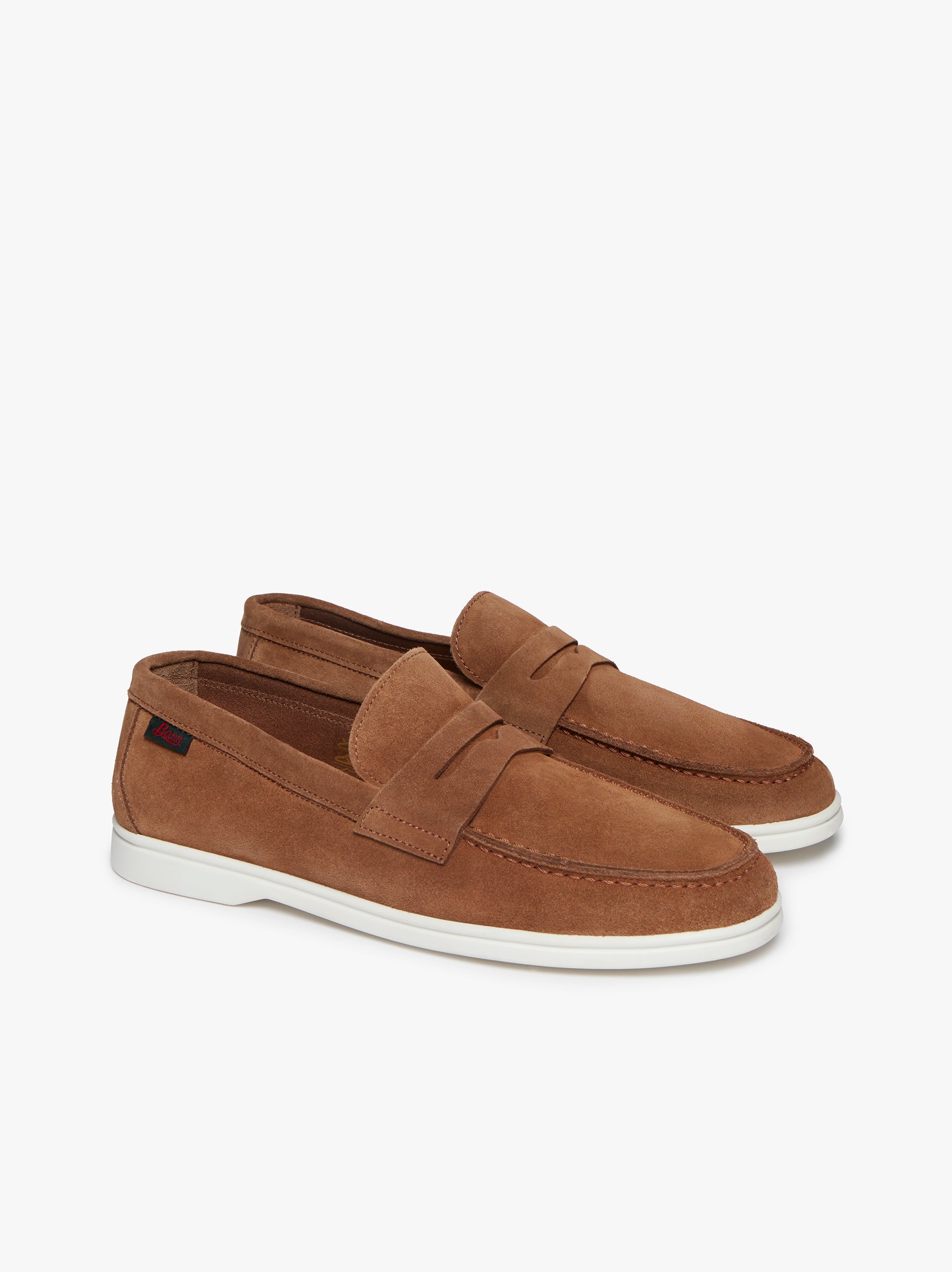 Suede penny sales loafers mens