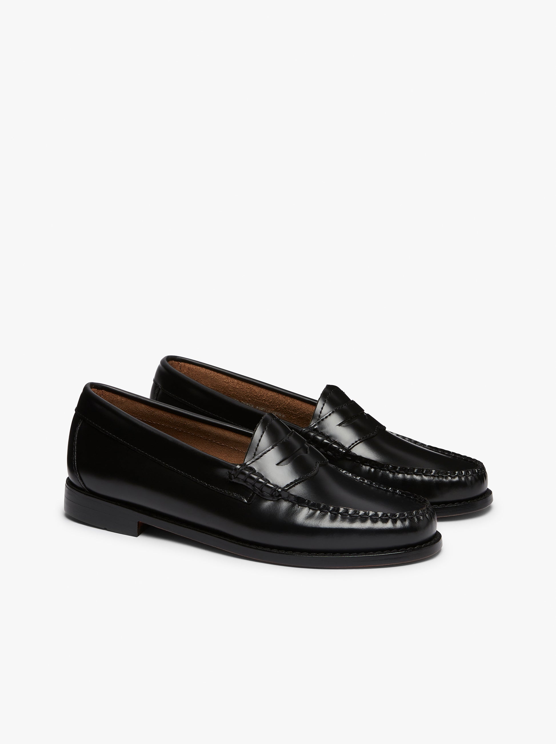 Black Penny Loafers Womens | Black Leather Penny Loafers Womens – G.H.BASS  1876