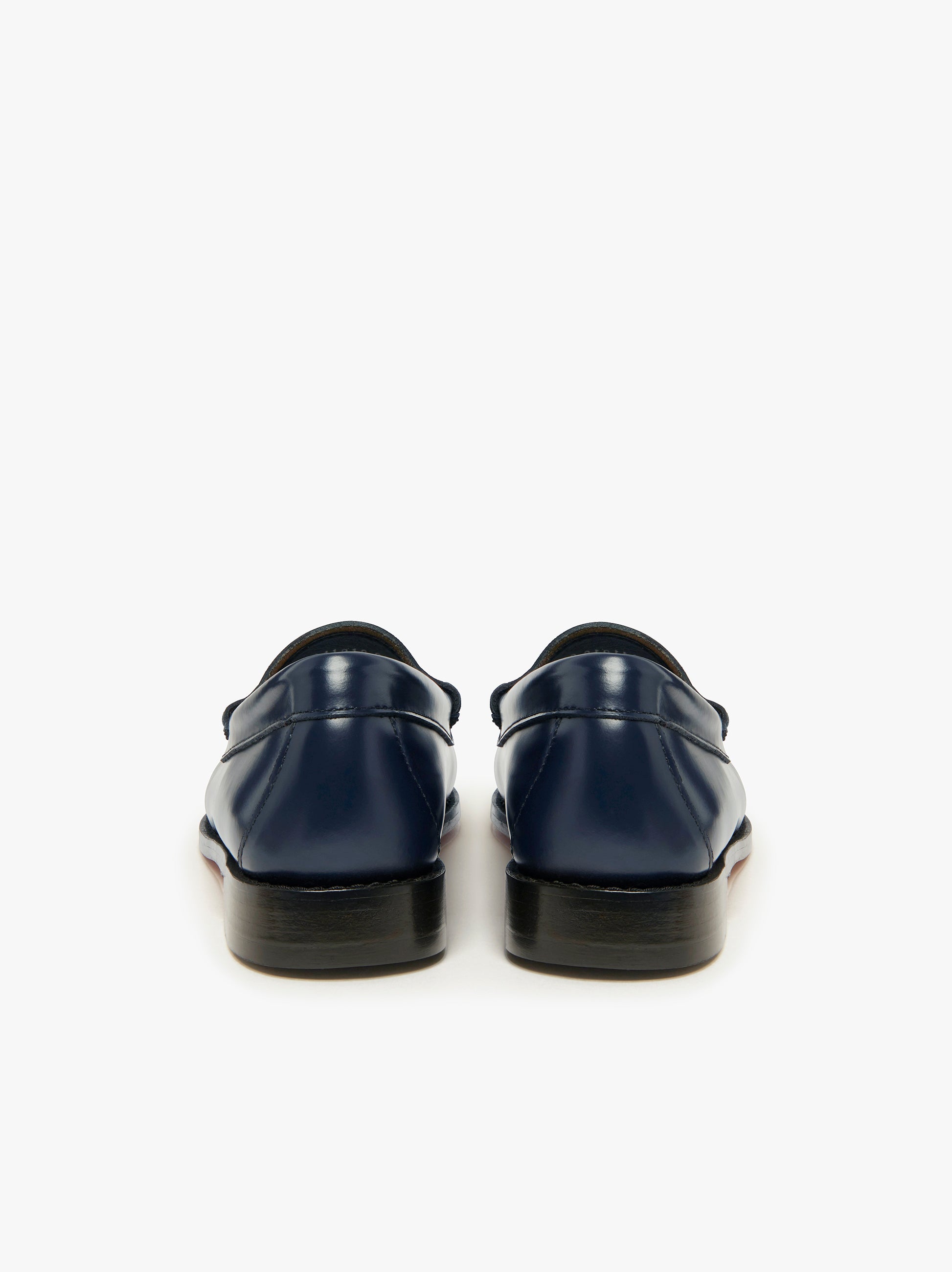 Womens navy store blue penny loafers