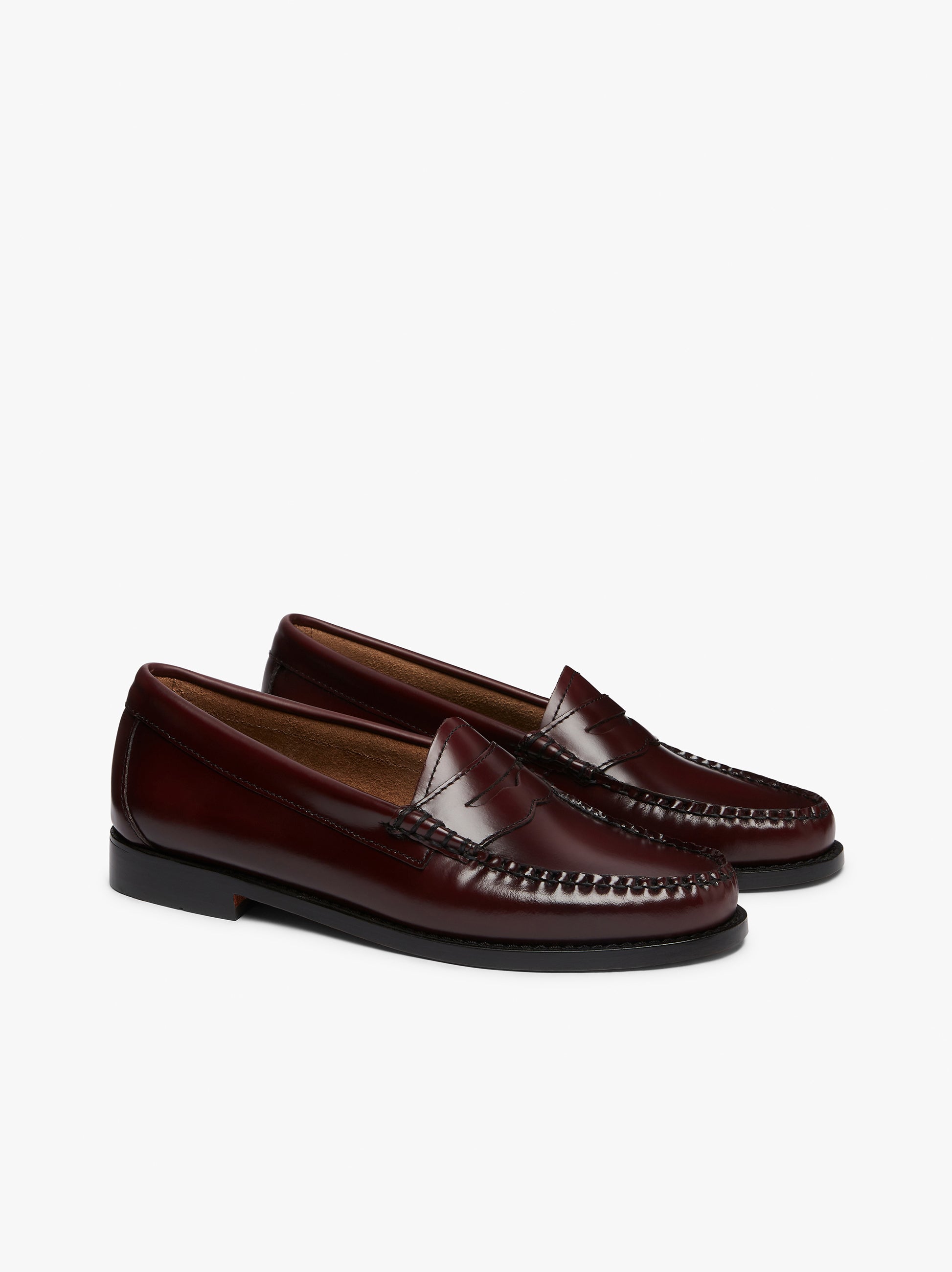 Bass Weejuns Burgundy | Burgundy Leather Loafers – G.H.BASS – G.H.