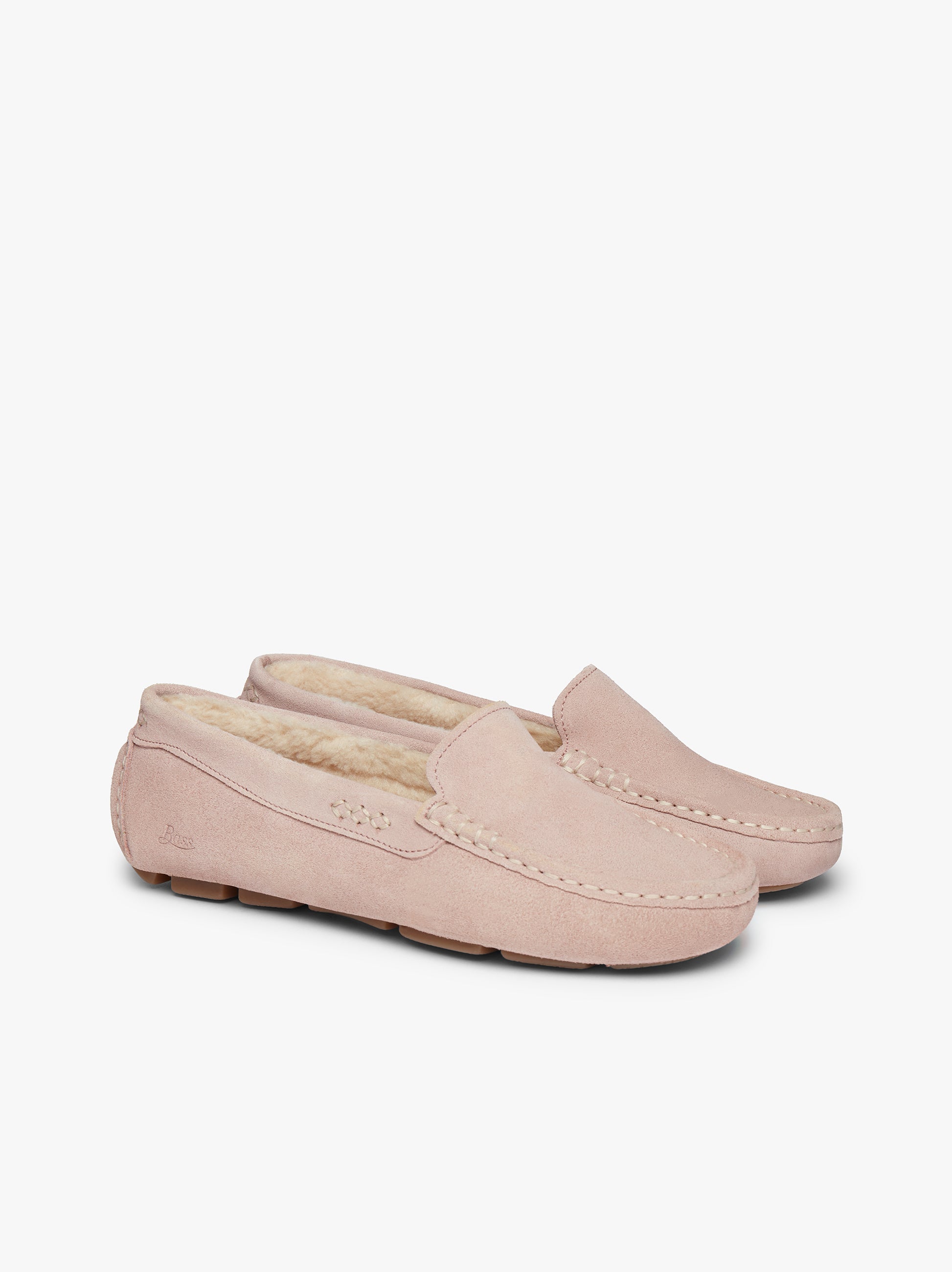 Pink hot sale moccasin shoes