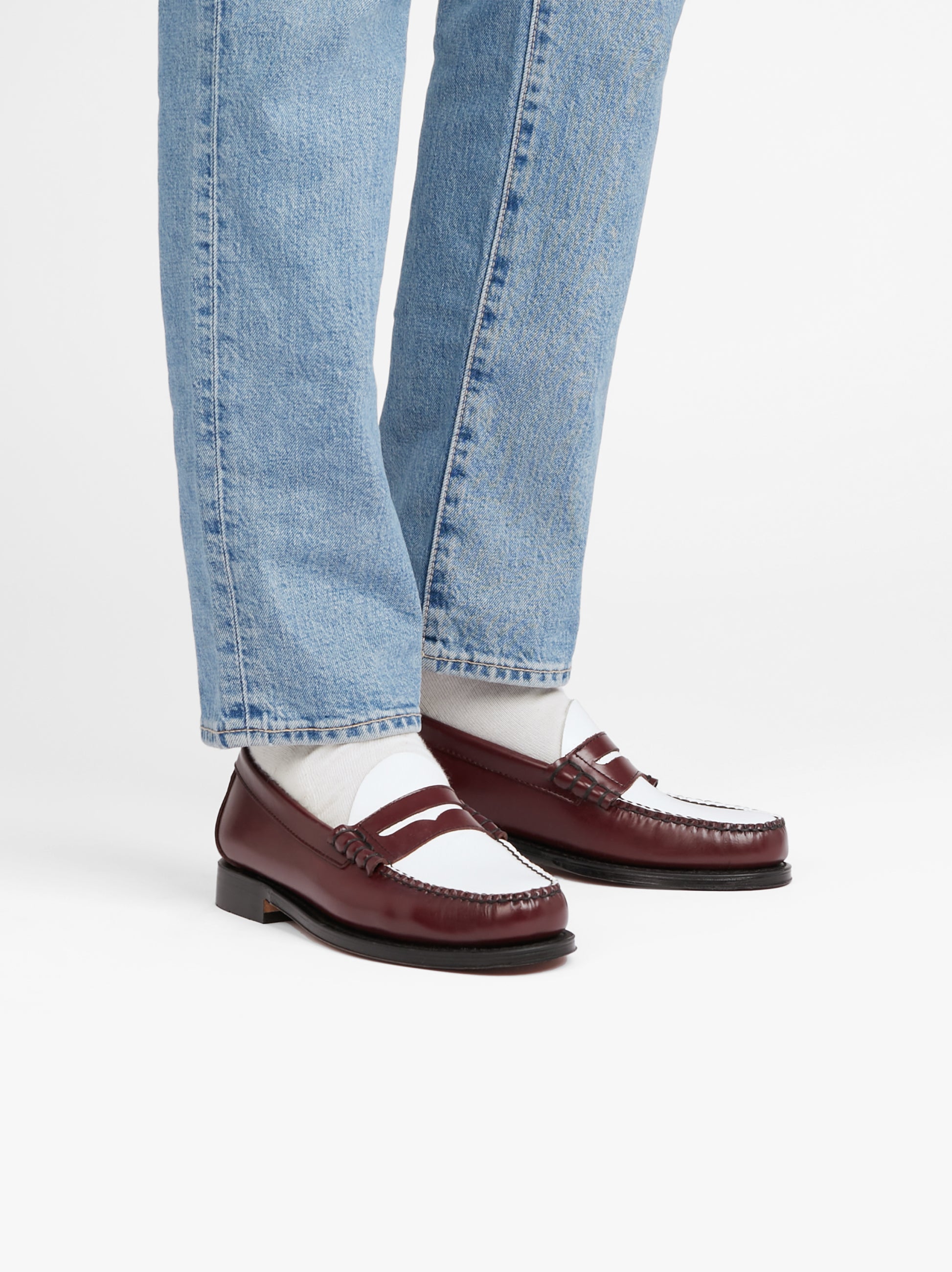 Wine And White Loafers | Weejuns Penny Loafers G.H.BASS – G.H.BASS 