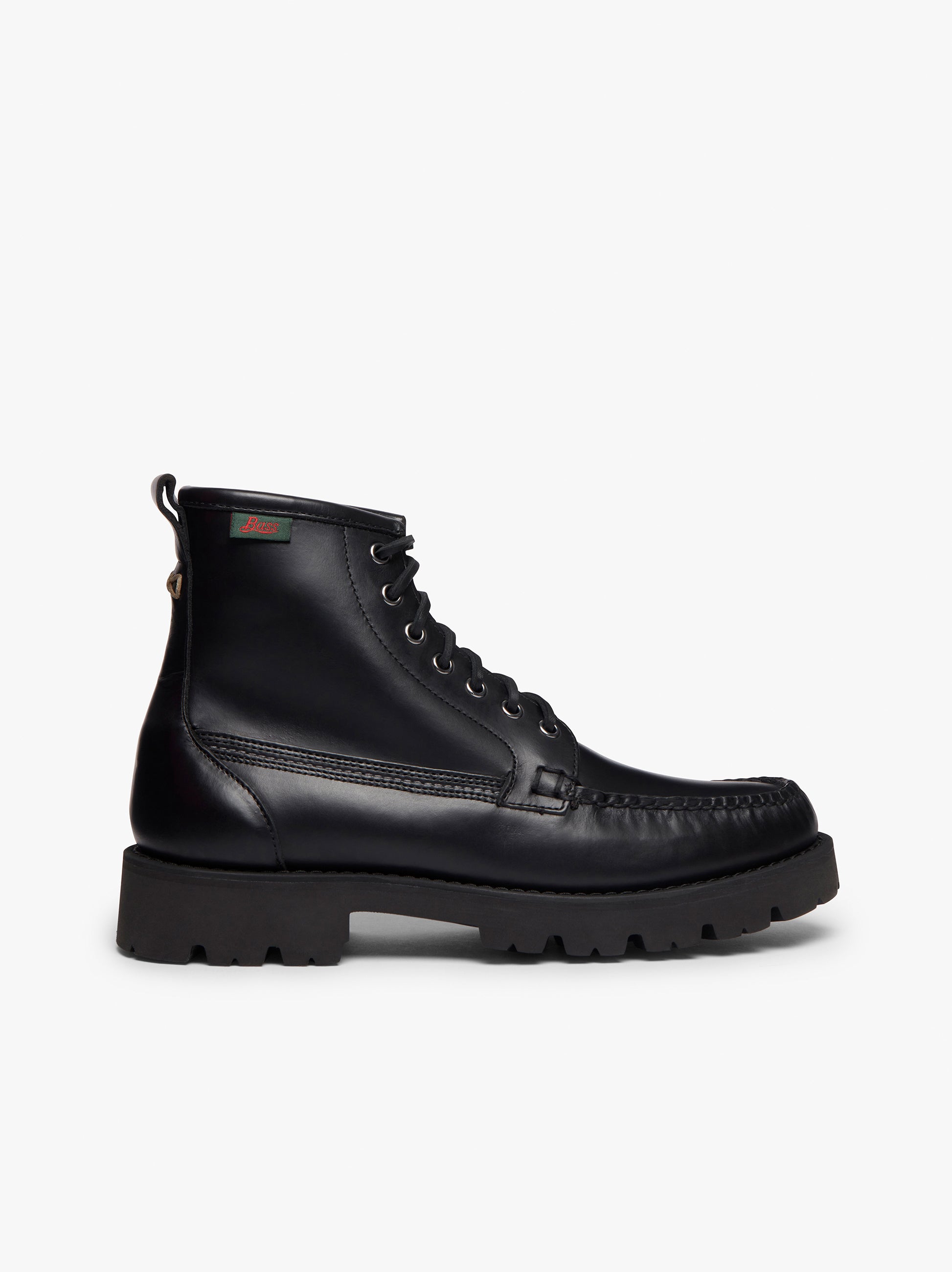 Black pull outlet up boots