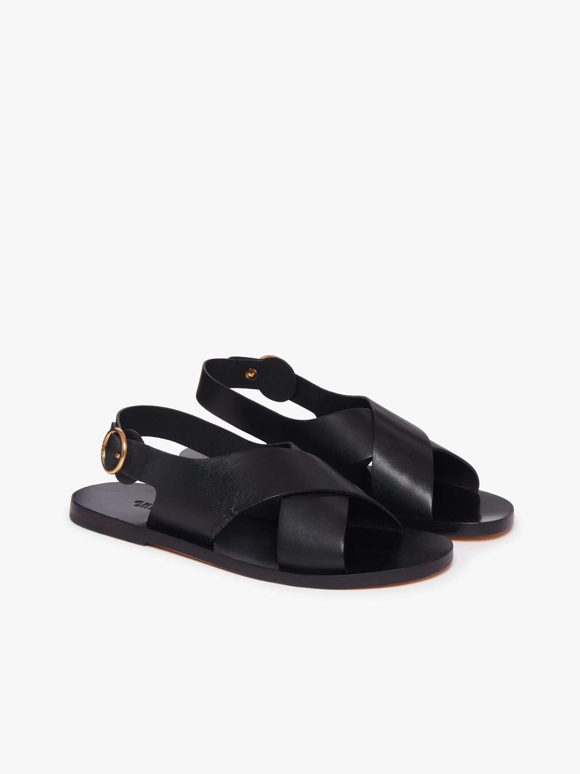 高品質低価CHAIN CROSS SANDALS （medium）black 靴