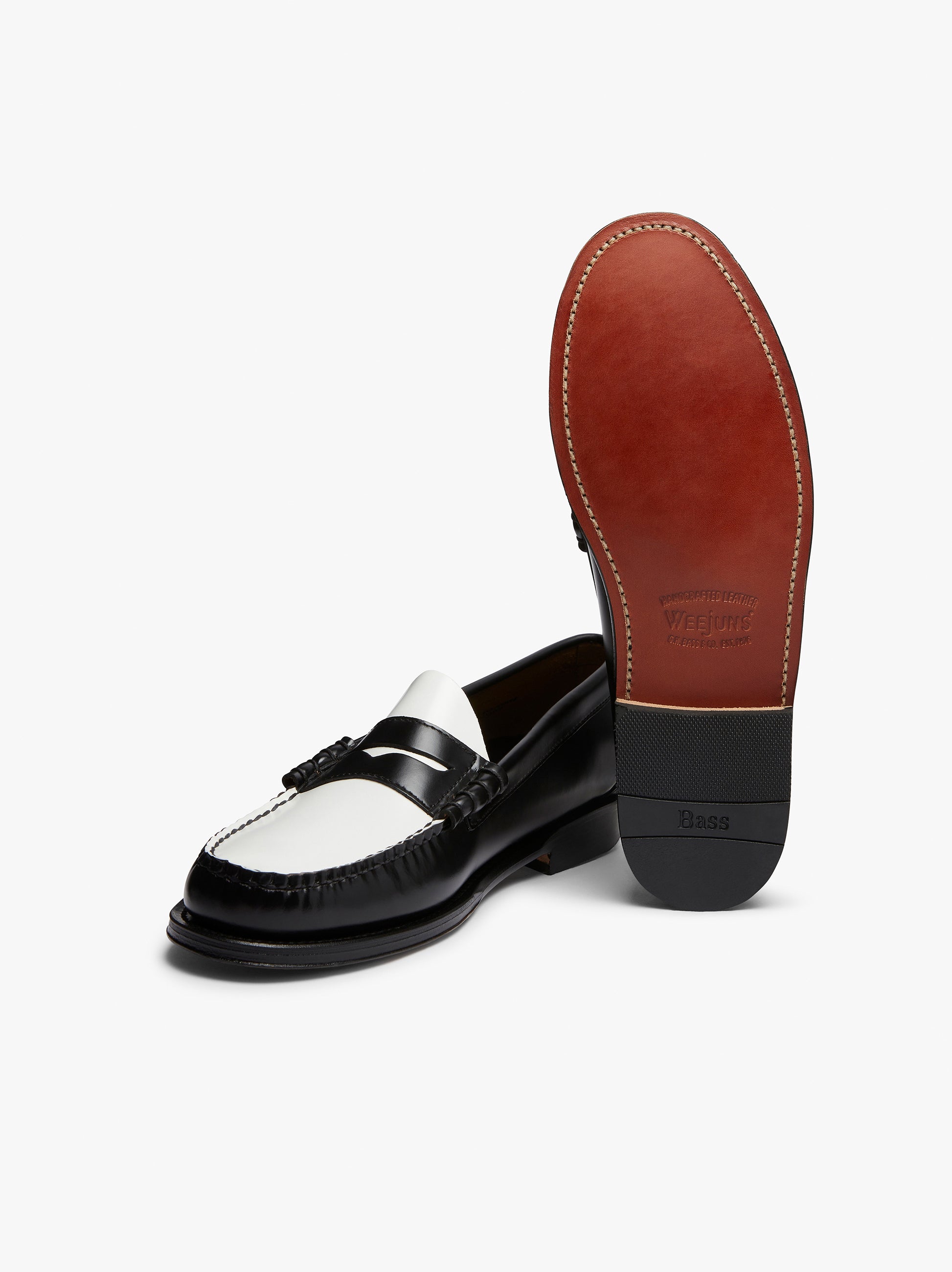 Black And White Mens Penny Loafers | Black And White Loafers