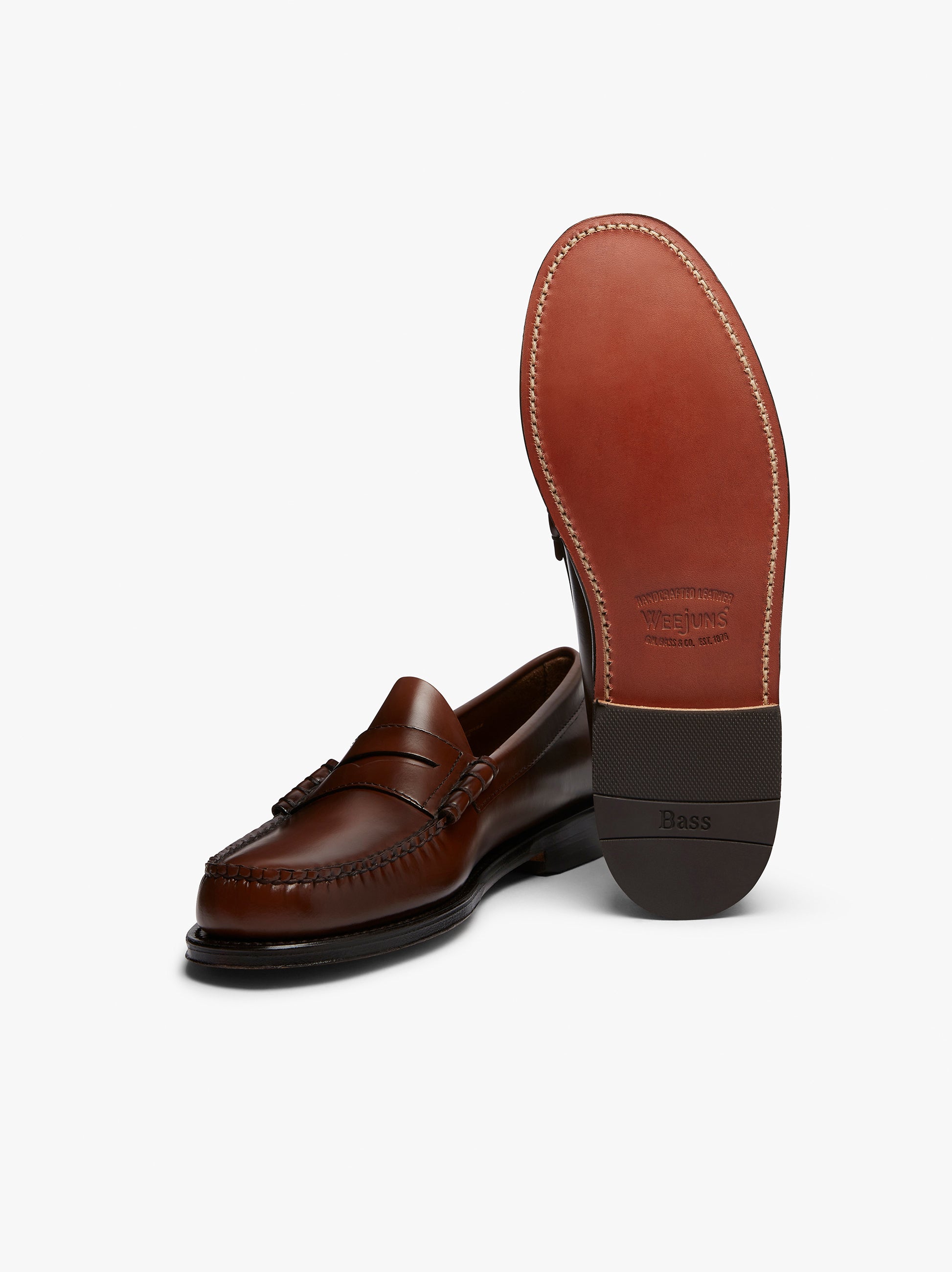 Brown Penny Loafers | Mens Brown Leather Penny Loafers â€“ G.H.