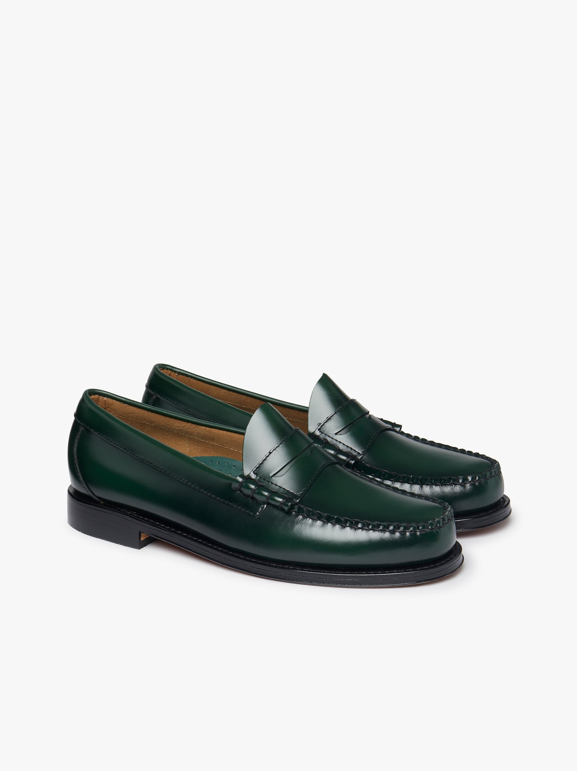 Mens Green Leather Loafers | Green Leather Loafers – G.H.BASS 1876