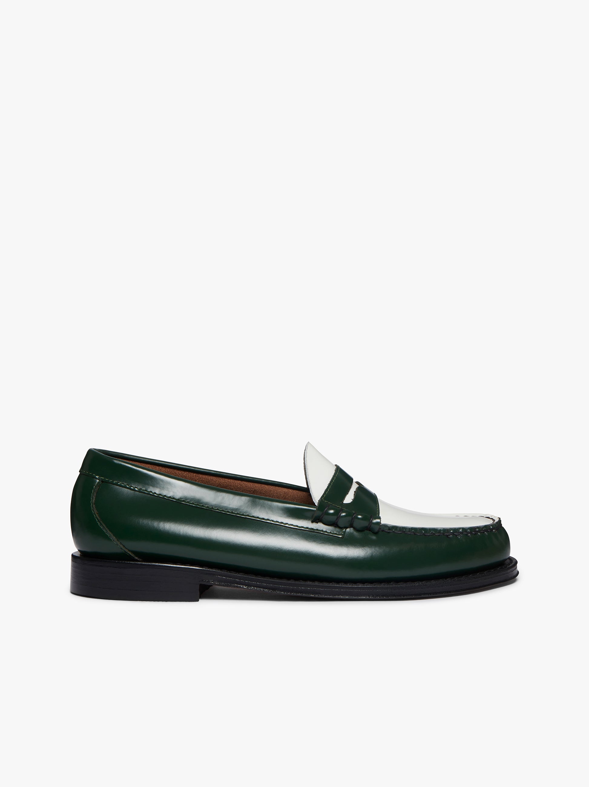 Green And White Loafers | Green And White Penny Loafers G.H.BASS