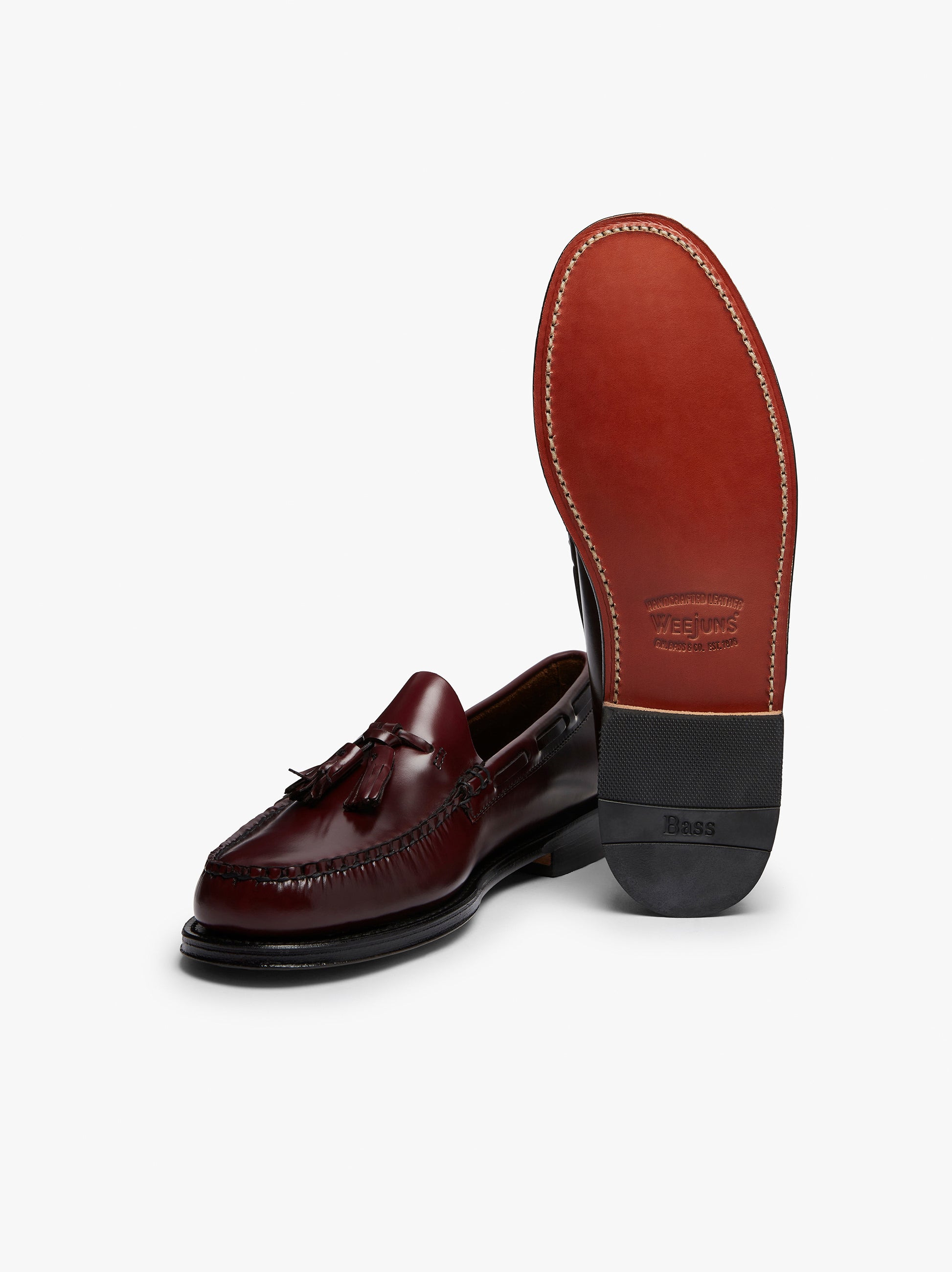 Wine Leather Tassel Loafers For Men Uk | Tassel Loafers – G.H.BASS