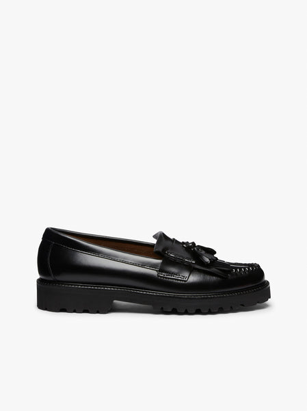 Kiltie Loafers Mens | Black Leather Loafers â€“ G.H.BASS – G.H. 