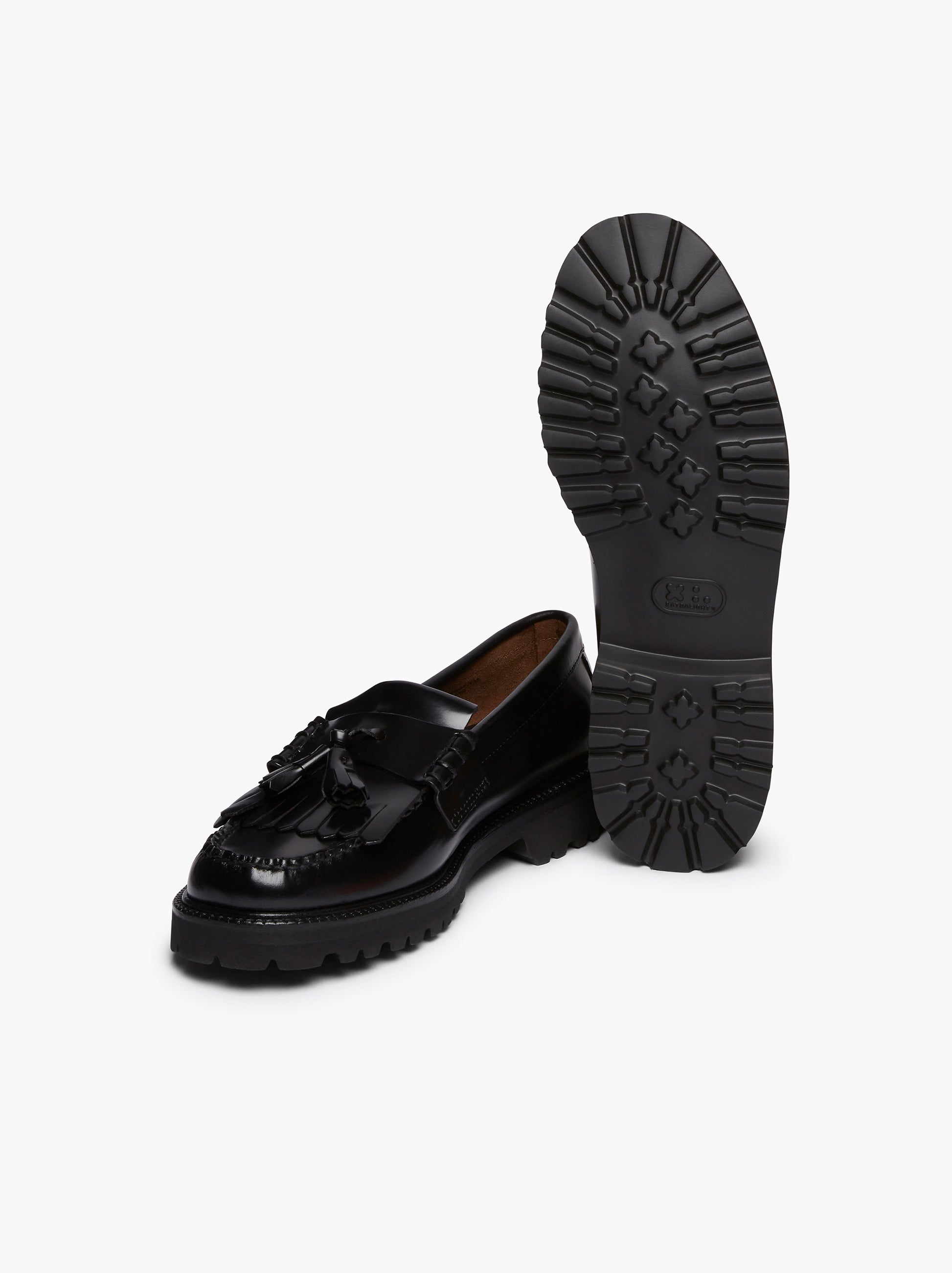 Kiltie Loafers Mens | Black Leather Loafers â€“ G.H.BASS – G.H. 