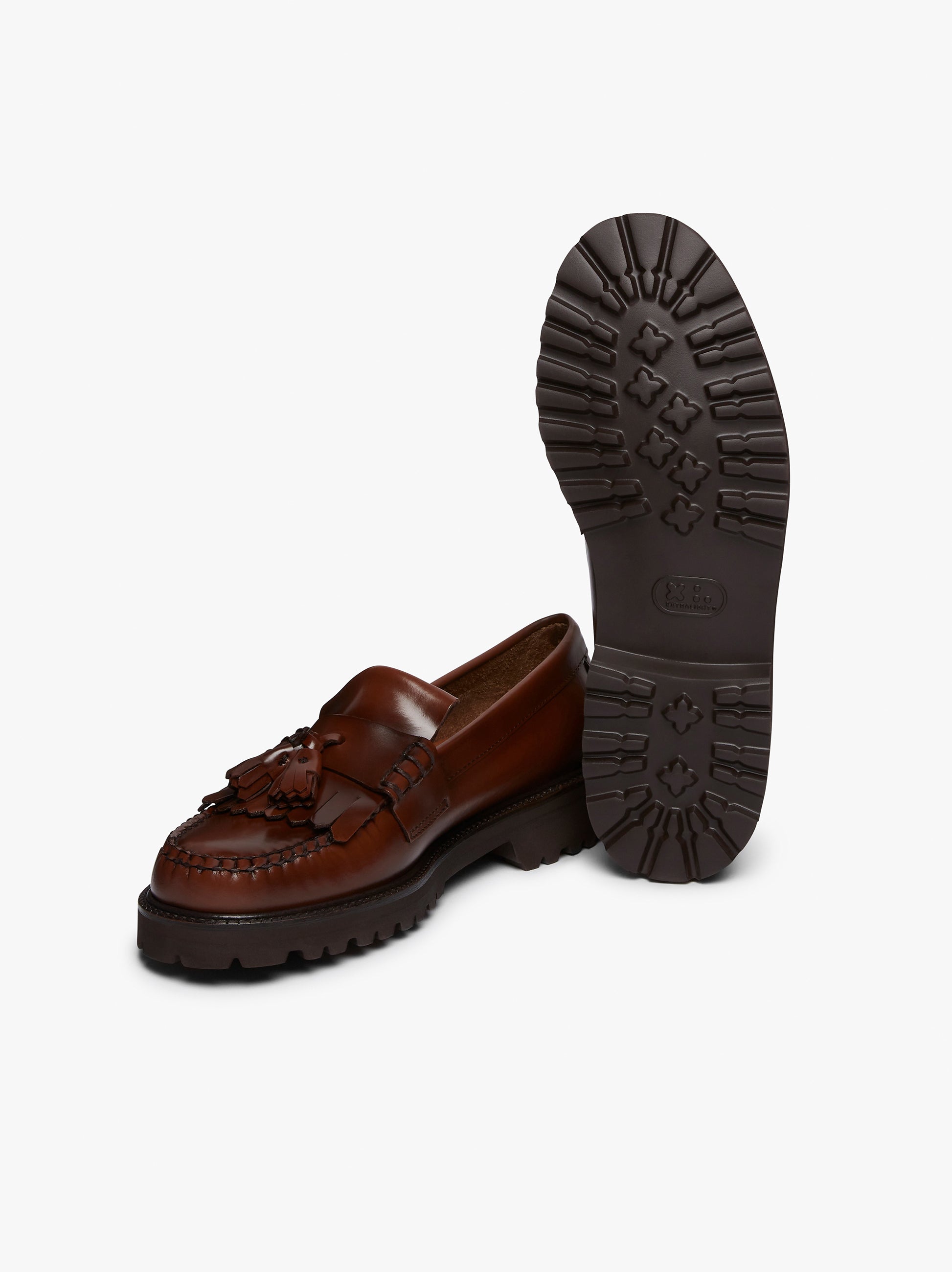 Mens Kiltie Tassel Loafers | Brown Leather Loafers – G.H.BASS