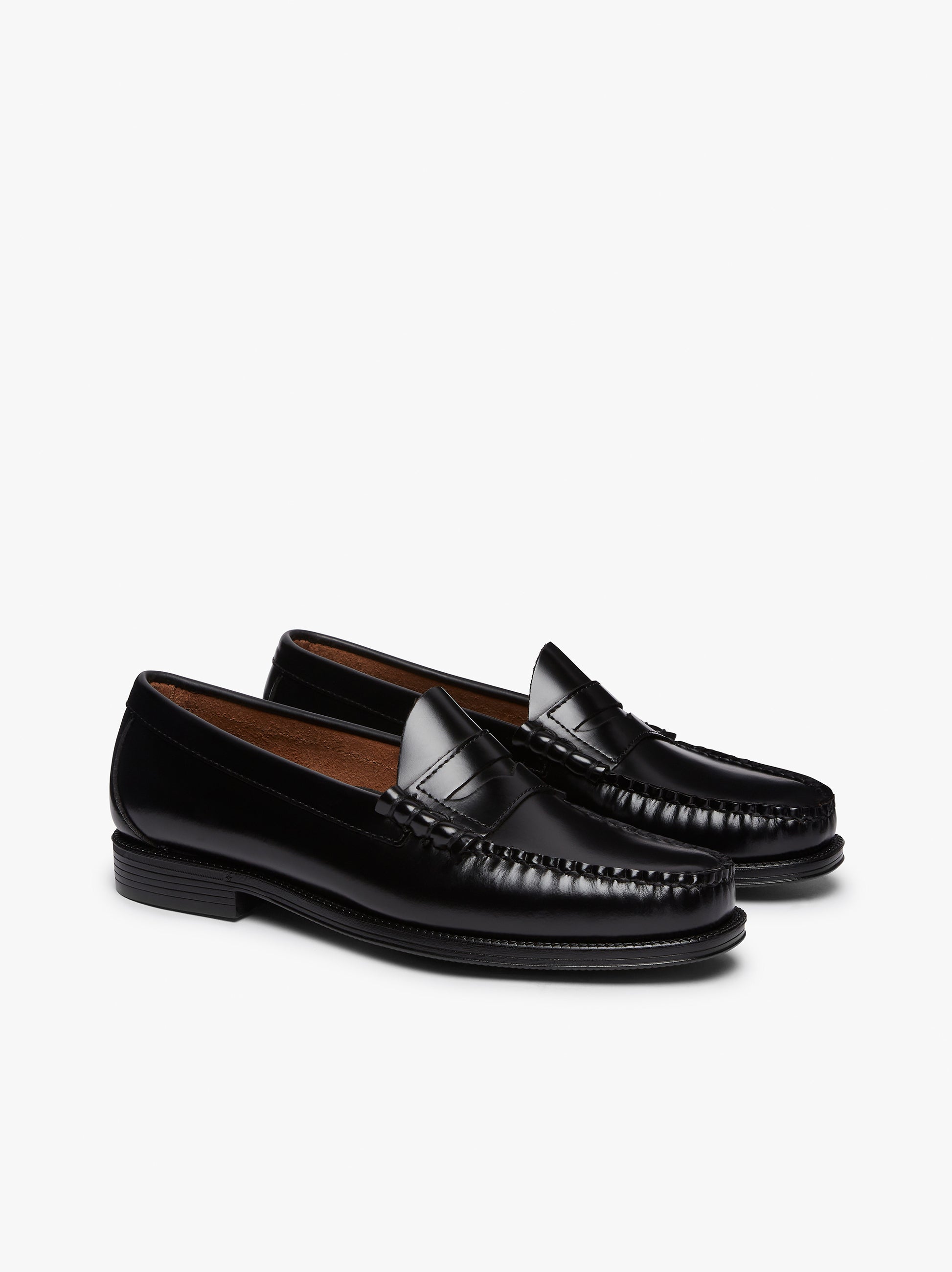 Easy Weejuns Larson Penny Black Leather | Mens Black Loafers