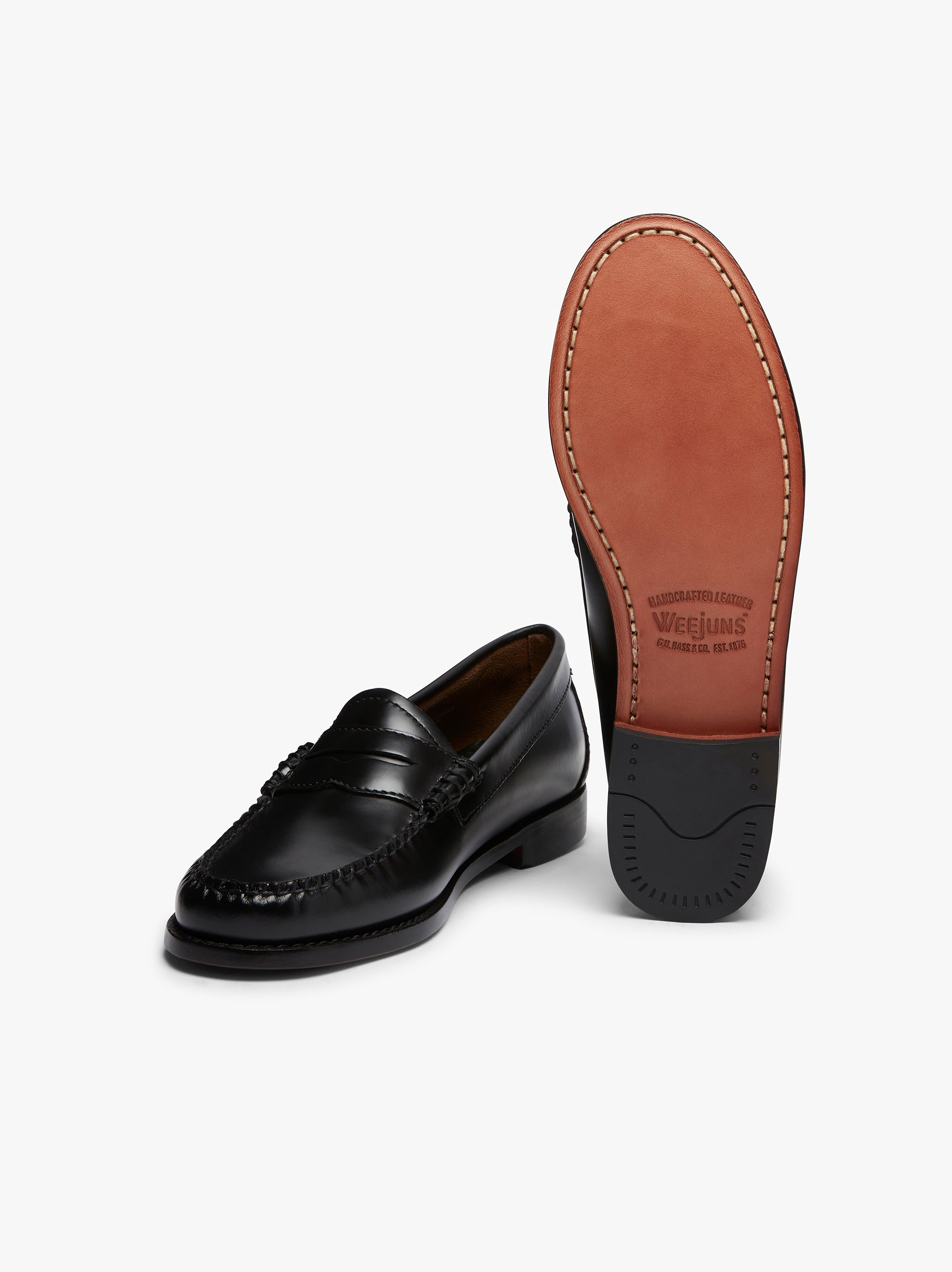 Black Penny Loafers Womens | Black Leather Penny Loafers Womens