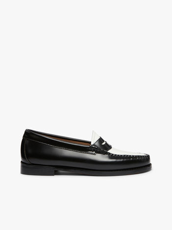 Black And White Penny Loafers Womens | Black And White Loafers – G.H ...