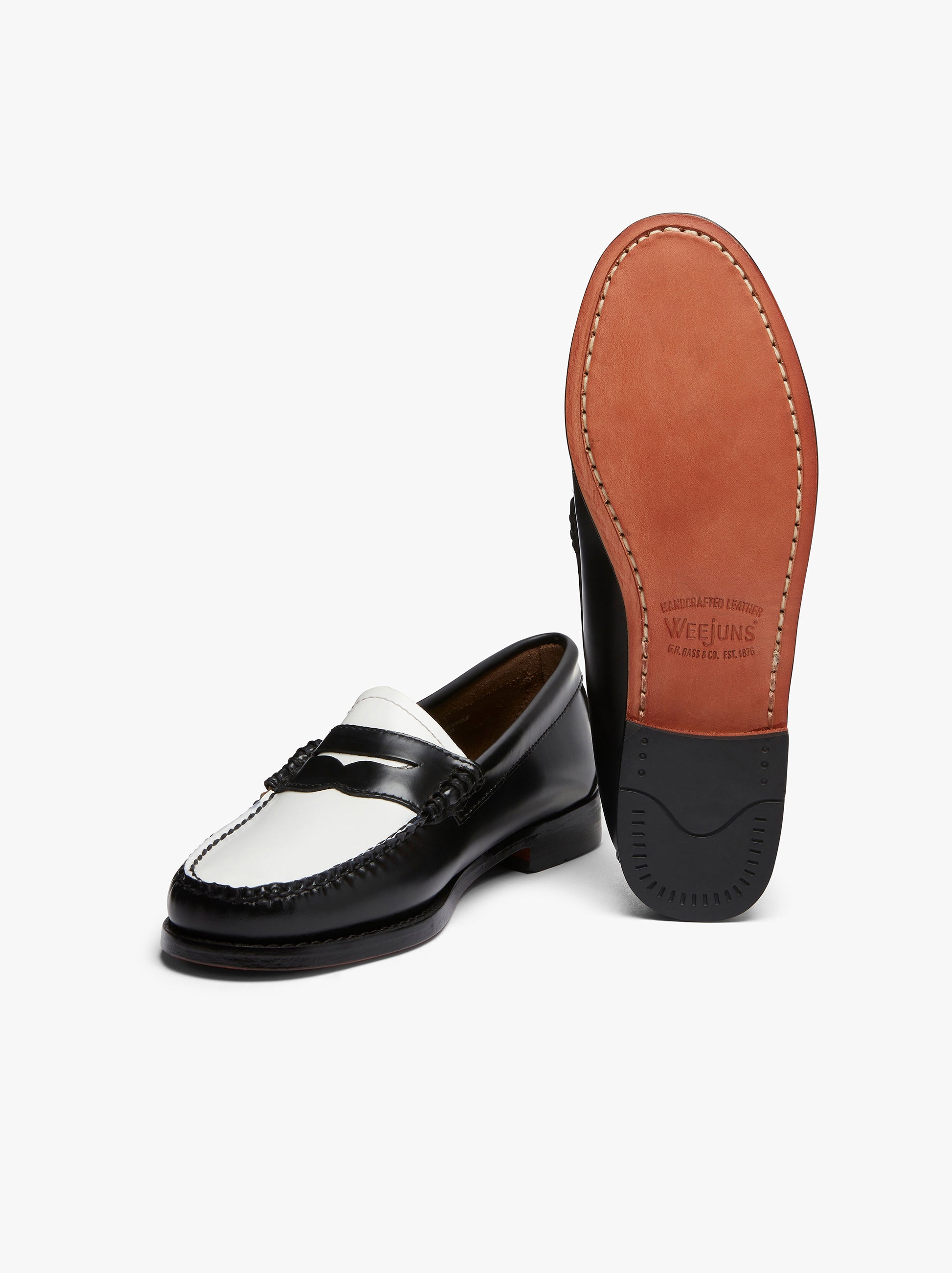 Black And White Penny Loafers Womens | Black And White Loafers