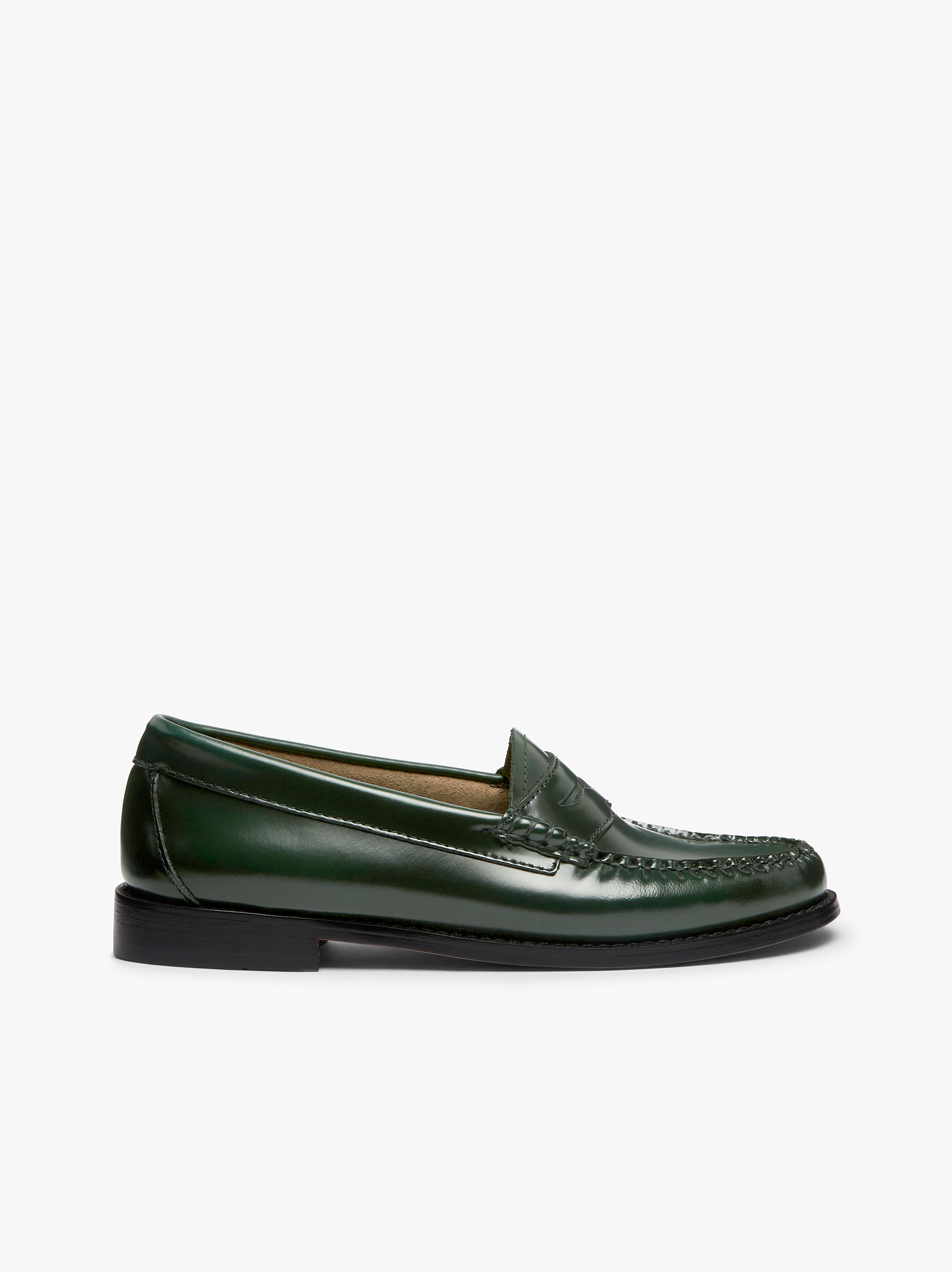 Green store loafers womens