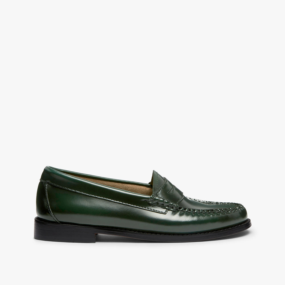Dark Green Loafers Womens | Green Leather Loafers Womens – G.H.BASS 1876