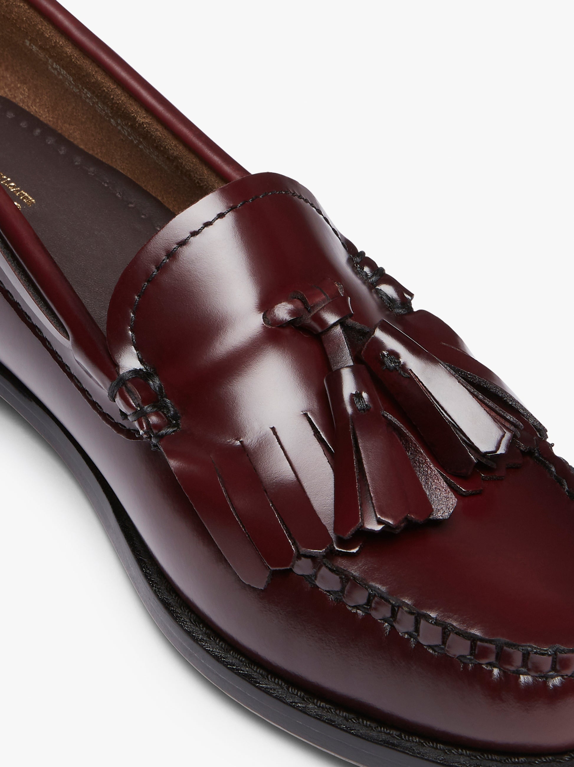 Wine Leather Tassel Loafers | Bass Weejuns Tassel Loafers – G.H.