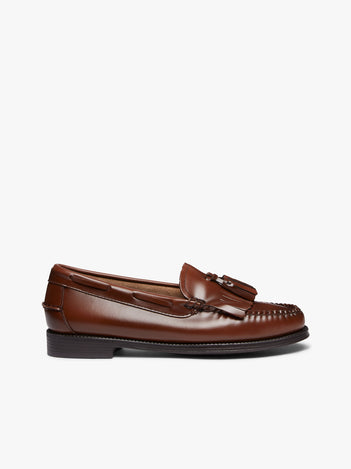 Cognac Leather Loafers Womens | Tassel Loafers Womens – G.H.BASS 1876