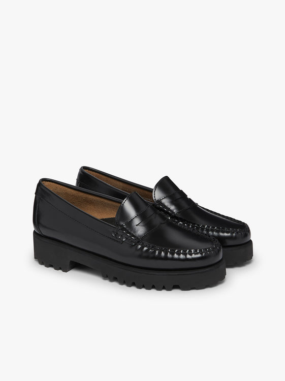 Black Penny Loafers | Womens Leather Loafers – G.H.BASS 1876