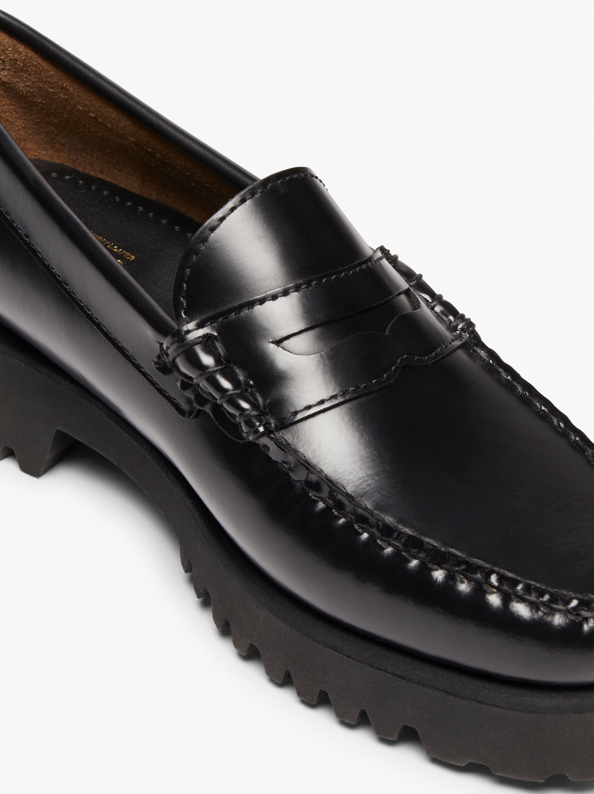 Black Penny Loafers | Womens Leather Loafers â€“ G.H.BASS – G.H.