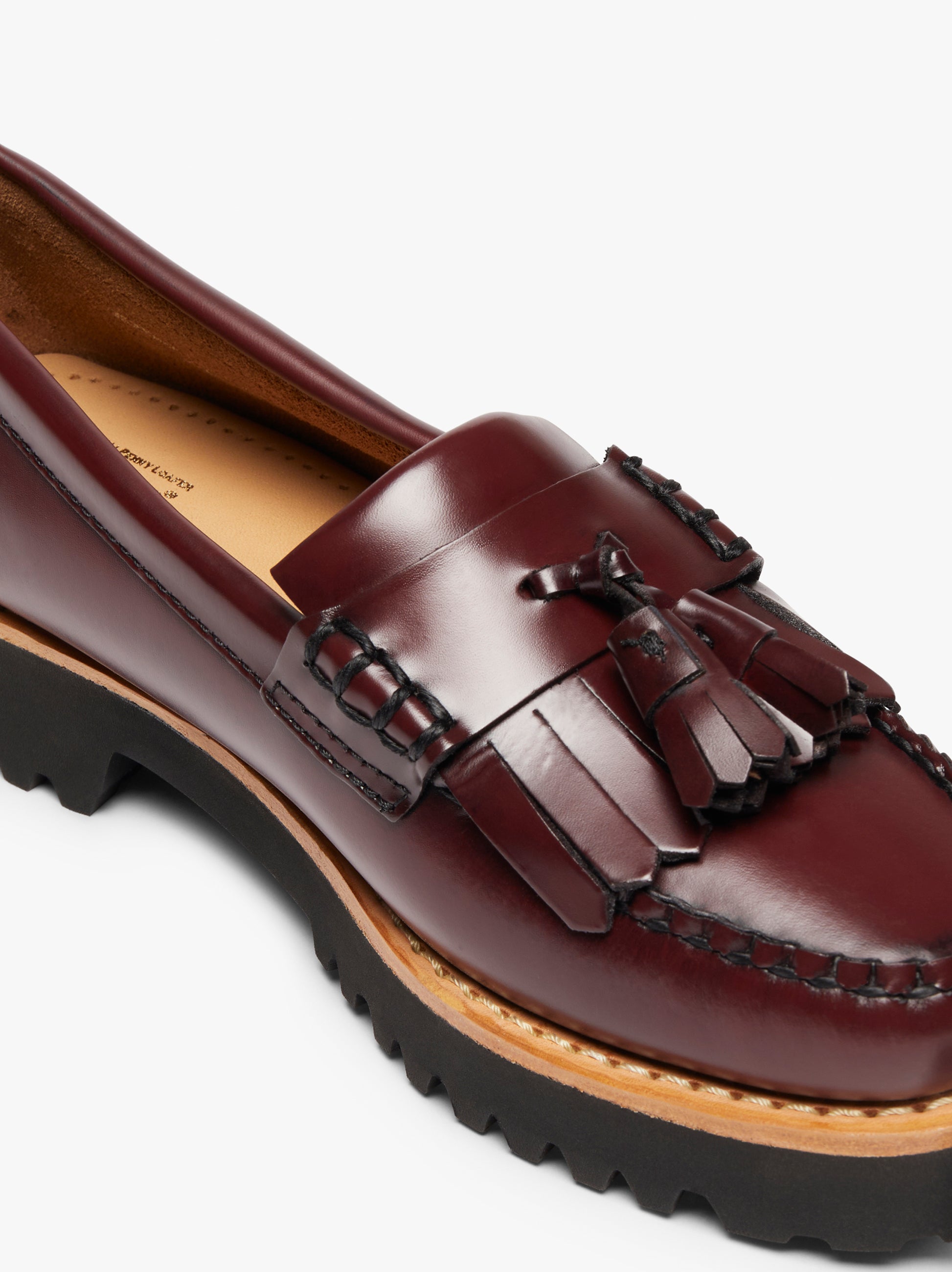 Wine Colored Loafers | Womens Kiltie Loafers â€“ G.H.BASS – G.H. 