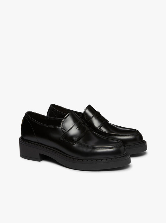 Albany II Saddle Loafers | Black Leather Loafers Womens – G.H.BASS 1876