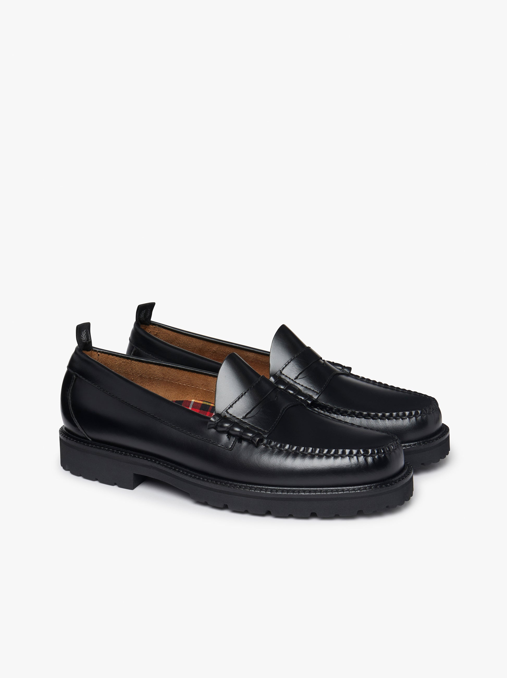Black Fred Perry Bass Weejuns | Mens Fred Perry X G.H.BASS â