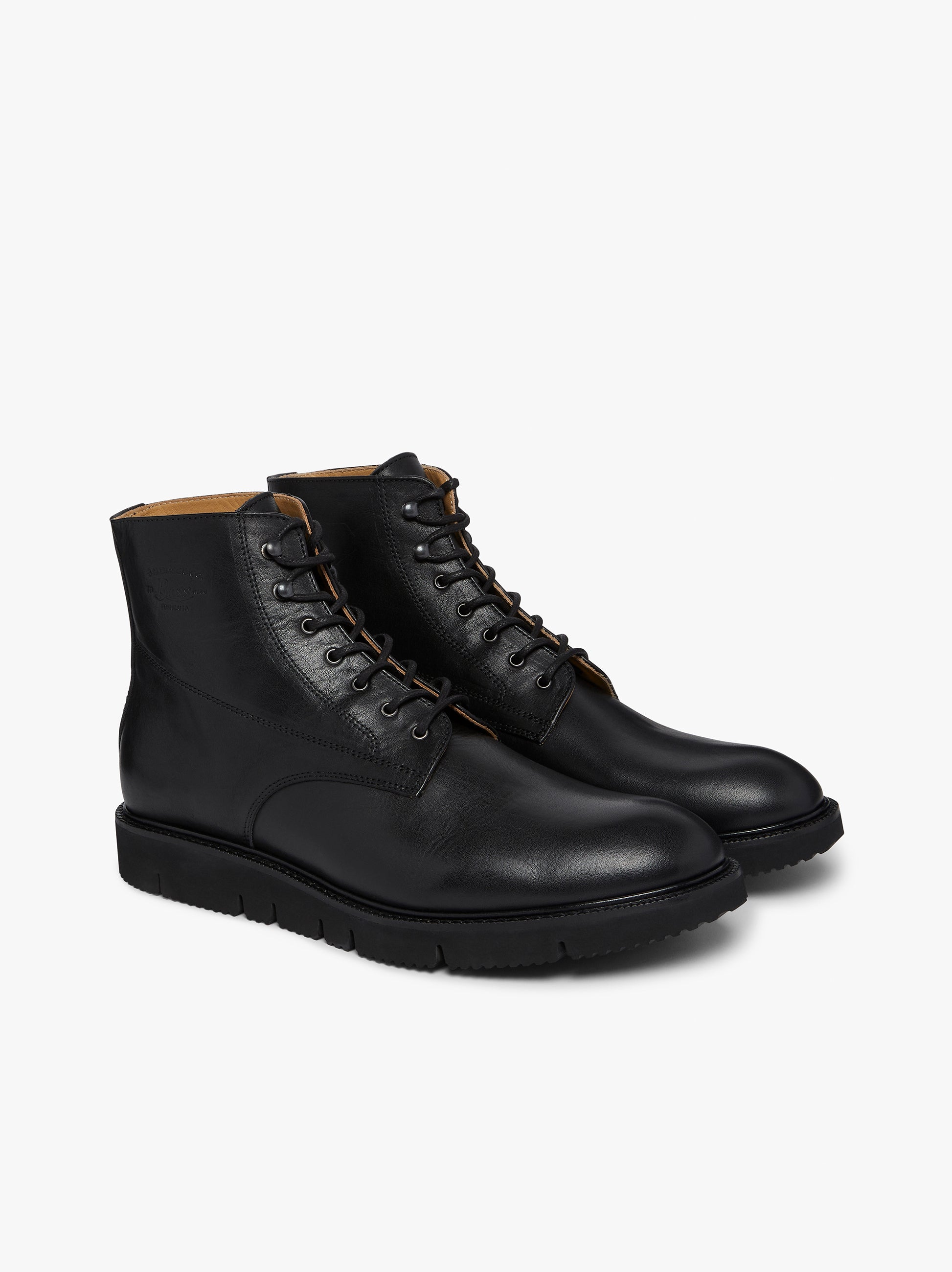 Mens black outlet wedge boots